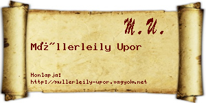 Müllerleily Upor névjegykártya